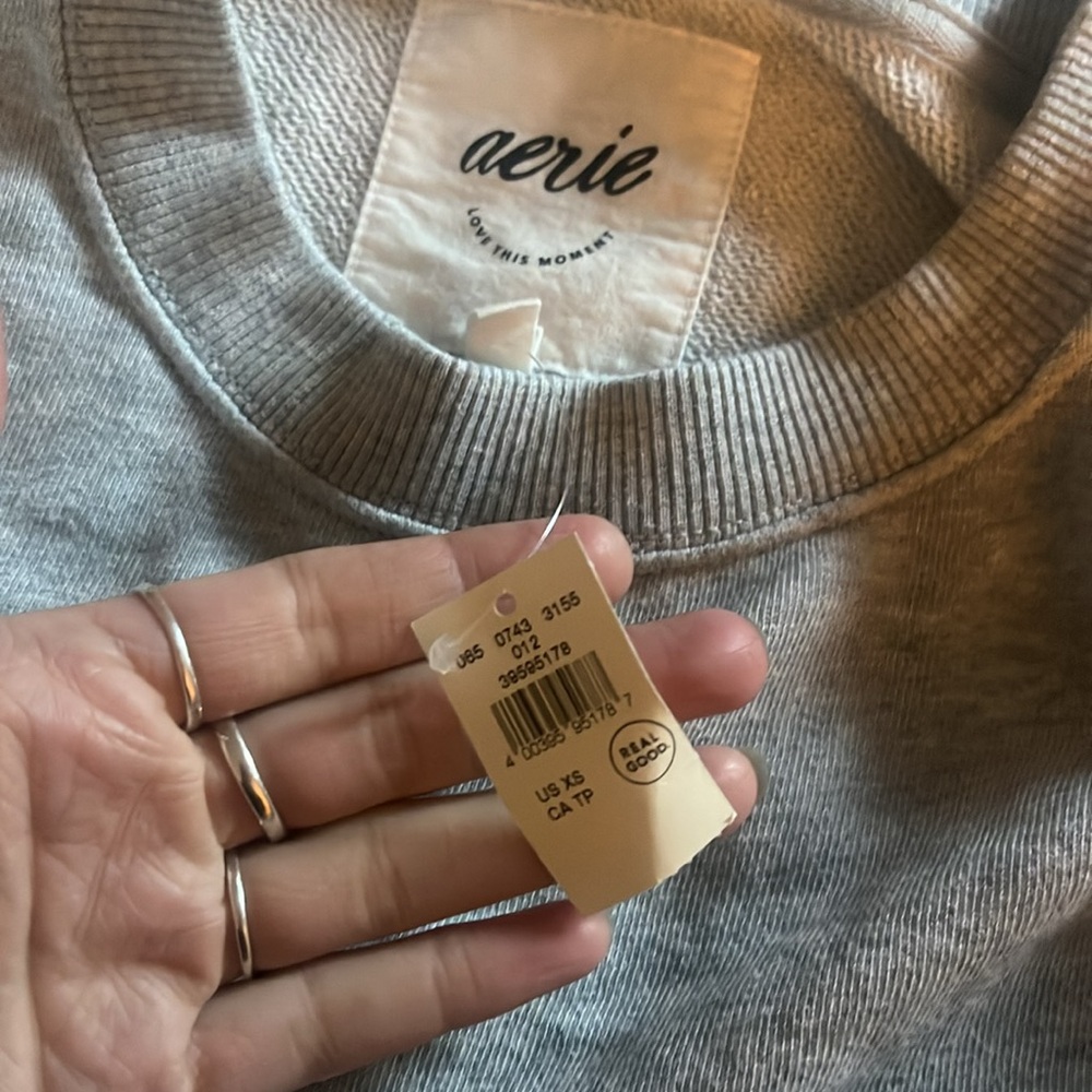 Aerie pullover sweater in heather grey - Picture 2 of 2